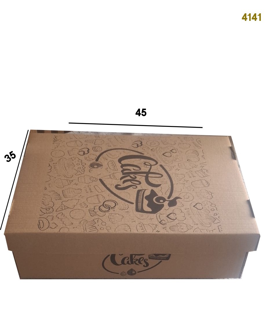 علب كرتون كيك 35/45
